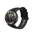 kwmobile Silikon Uhrenarmband für Amazfit T-Rex 3 Armband - Ersatzarmband für Fitnesstracker - Wechselarmband Smartwatch - Schwarz Grau Schwarz  [dsg01]