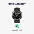 kwmobile Silicone Watch Strap for Amazfit T-Rex 3 - Replacement Band for Fitness Tracker Smartwatch