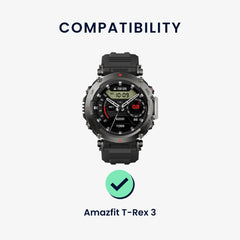 kwmobile Silikon Uhrenarmband für Amazfit T-Rex 3 Armband Ersatzarmband für Fitnesstracker Wechselarmband Smartwatch