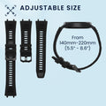kwmobile Silicone Watch Strap for Amazfit T-Rex 3 - Replacement Band for Fitness Tracker Smartwatch
