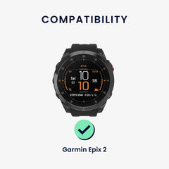 kwmobile Uhrenarmband für Garmin Epix 2 / Instinct 2 / Instinct 3 45mm / Fenix 8 47mm Armband Ersatzarmband