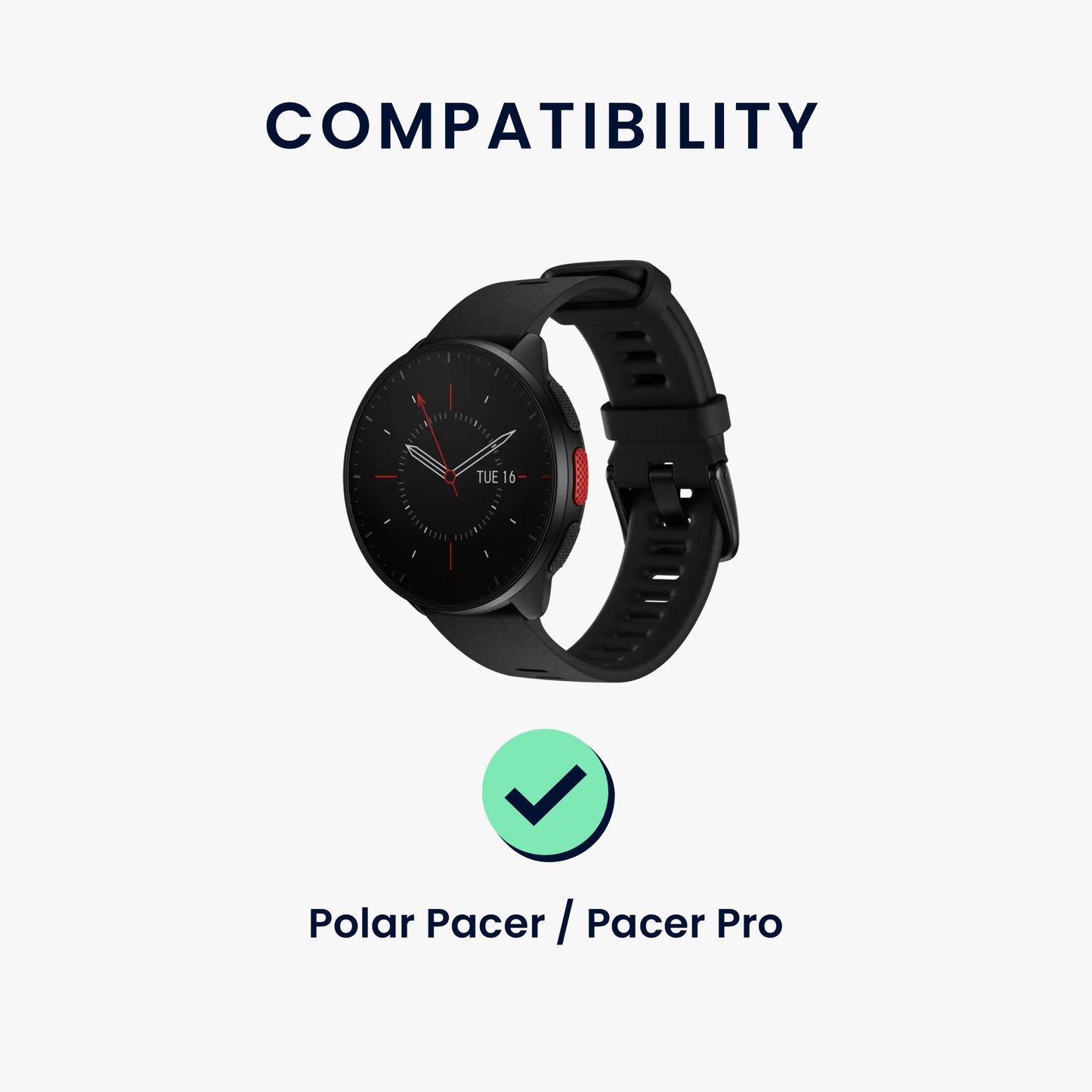 kwmobile USB C Charging Cable compatible with Polar Pacer / Pacer Pro - Cable Charger - Smart Watch Replacement Cable - Fitness Tracker Charging Cable