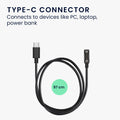 kwmobile USB C Charging Cable compatible with Polar Pacer / Pacer Pro - Cable Charger - Smart Watch Replacement Cable - Fitness Tracker Charging Cable