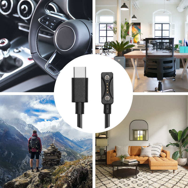 kwmobile USB C Charging Cable compatible with Polar Pacer / Pacer Pro - Cable Charger - Smart Watch Replacement Cable - Fitness Tracker Charging Cable