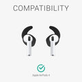 kwmobile 5 Ear Holders Compatible with Apple Airpods 4 - Ear Hooks