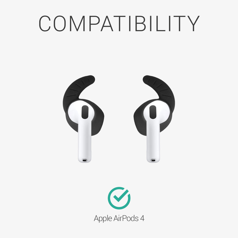 kwmobile 5 Ear Holders Compatible with Apple Airpods 4 - Ear Hooks