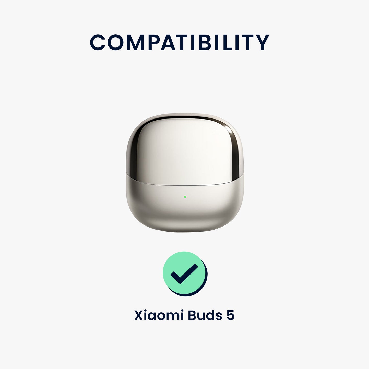 kwmobile Case Compatible with Xiaomi Buds 5 Earbuds Case Protective Cover
