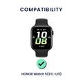 kwmobile Watch Strap for HONOR Watch 5 (STL-L19) Fitness Tracker Band Set Replacement Strap Smartwatch