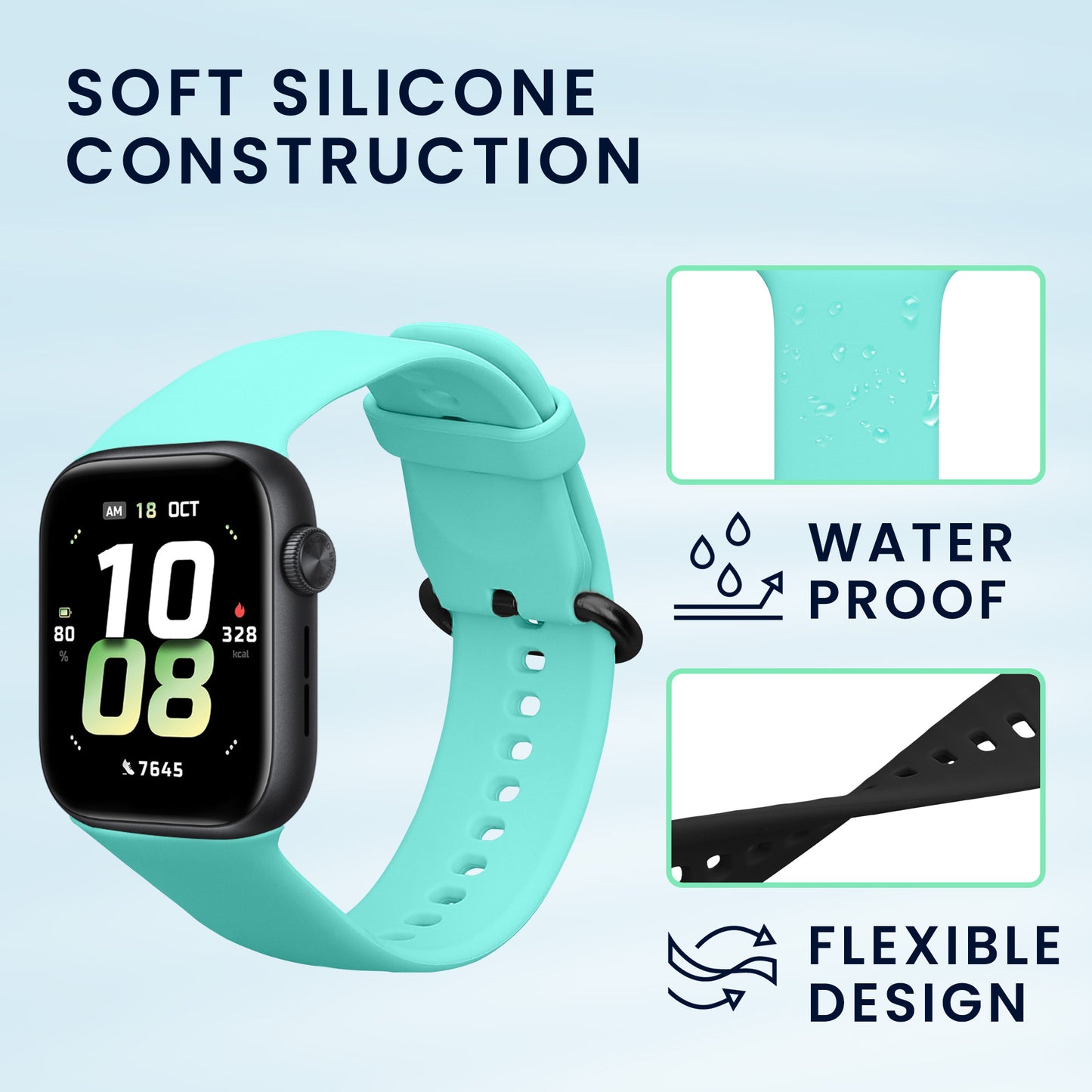 kwmobile Watch Strap for HONOR Watch 5 (STL-L19) Fitness Tracker Band Set Replacement Strap Smartwatch