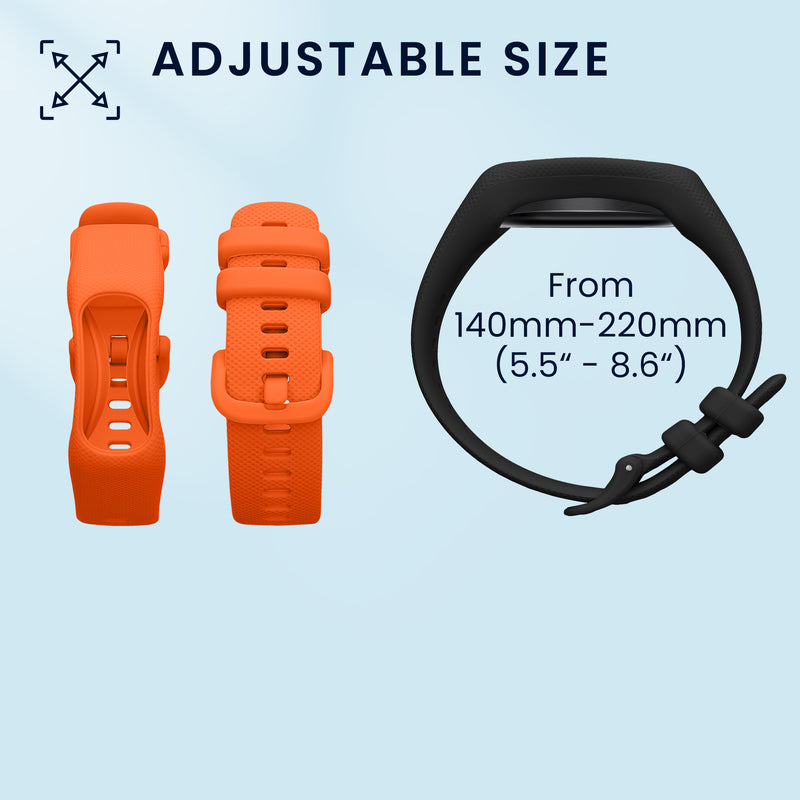 kwmobile Watch Strap for Garmin vivosmart 5 / Smart 5 Strap Fitness Tracker Band Set Replacement Strap Smartwatch