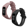 kwmobile Silikon Uhrenarmband für Garmin vivosmart 5 / Smart 5 Armband - Ersatzarmband für Fitnesstracker - Wechselarmband Smartwatch - Dunkelblau Lavendel Dunkelblau  [dsg06]