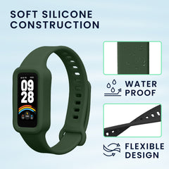 kwmobile Uhrenarmband für Xiaomi Redmi Band 3 / Smart Band 9 Active Armband Fitnesstracker Band Set Ersatzarmband