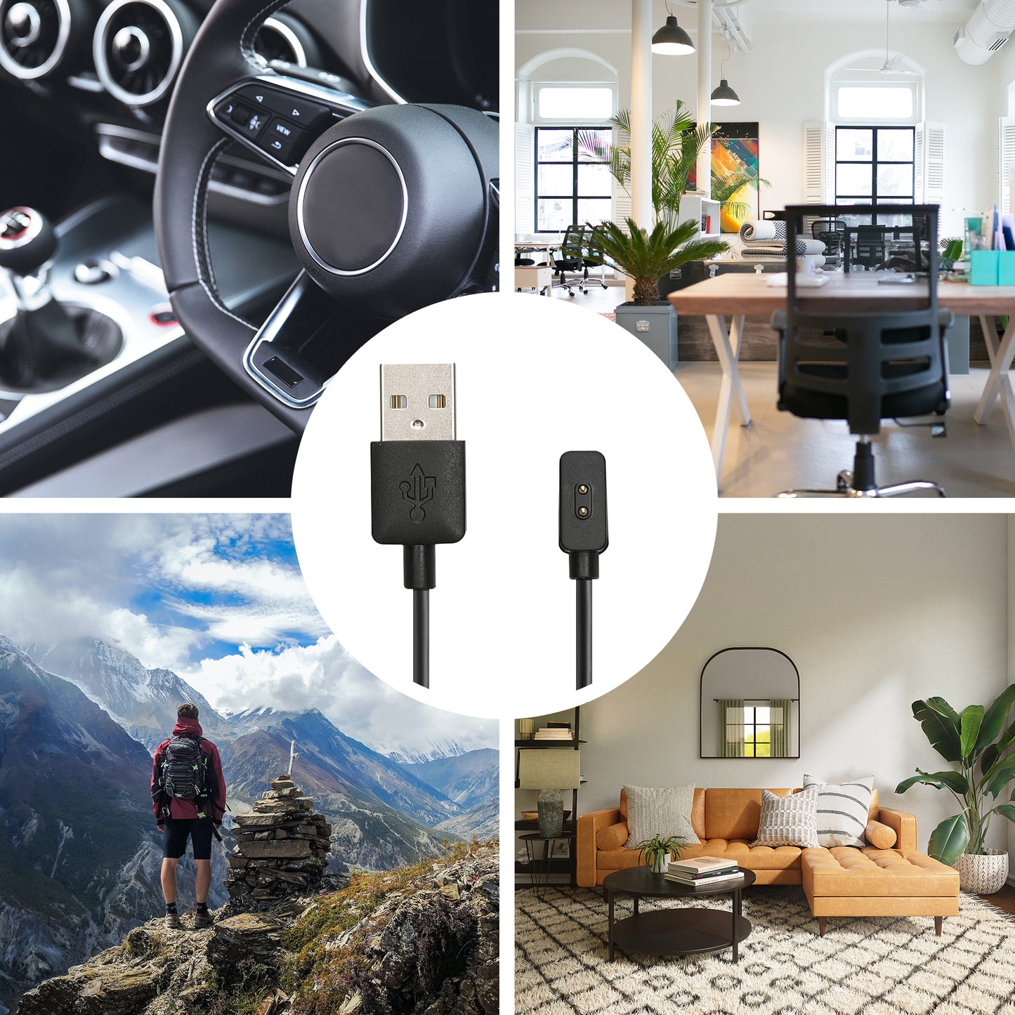 Charging Cable for Xiaomi Mi Band 10 / Band 9 / 8 / 8Pro / Redmi Watch 3 Active