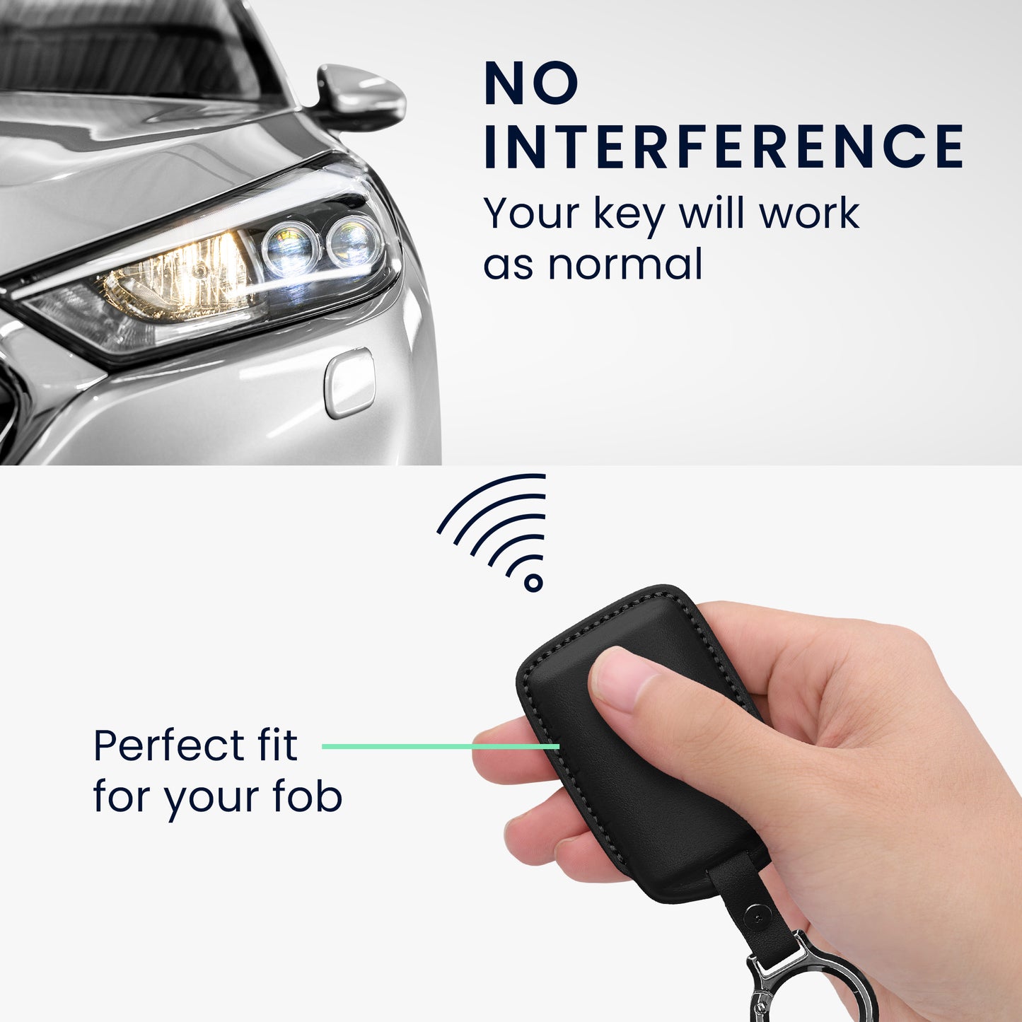 kwmobile Premium Car Key Protective Cover compatible with Mazda 3-button CX30 CX50 CX60 CX90 MX-30 Case Key Fob Bag