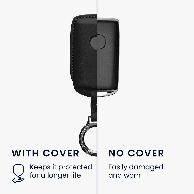 kwmobile Premium Car Key Protective Cover compatible with Mazda 3-button CX30 CX50 CX60 CX90 MX-30 Case Key Fob Bag