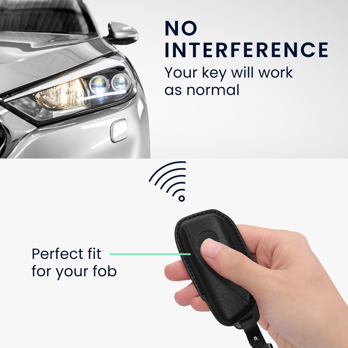 kwmobile Premium Car Key Protective Cover compatible with BMW 4-Button X7 X1 U11 iX ix1 7 Series G07 I7 Car Key Case - Key Pouch