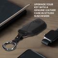 kwmobile Premium Car Key Protective Cover compatible with BMW 4-Button X7 X1 U11 iX ix1 7 Series G07 I7 Car Key Case - Key Pouch