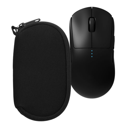 kwmobile Hülle kompatibel mit Logitech G Pro Wireless 1 - Neopren Hülle für PC Mouse Schutzhülle - Computer Maus Tasche - Neopren Tasche für PC-Maus - Schwarz Schwarz  