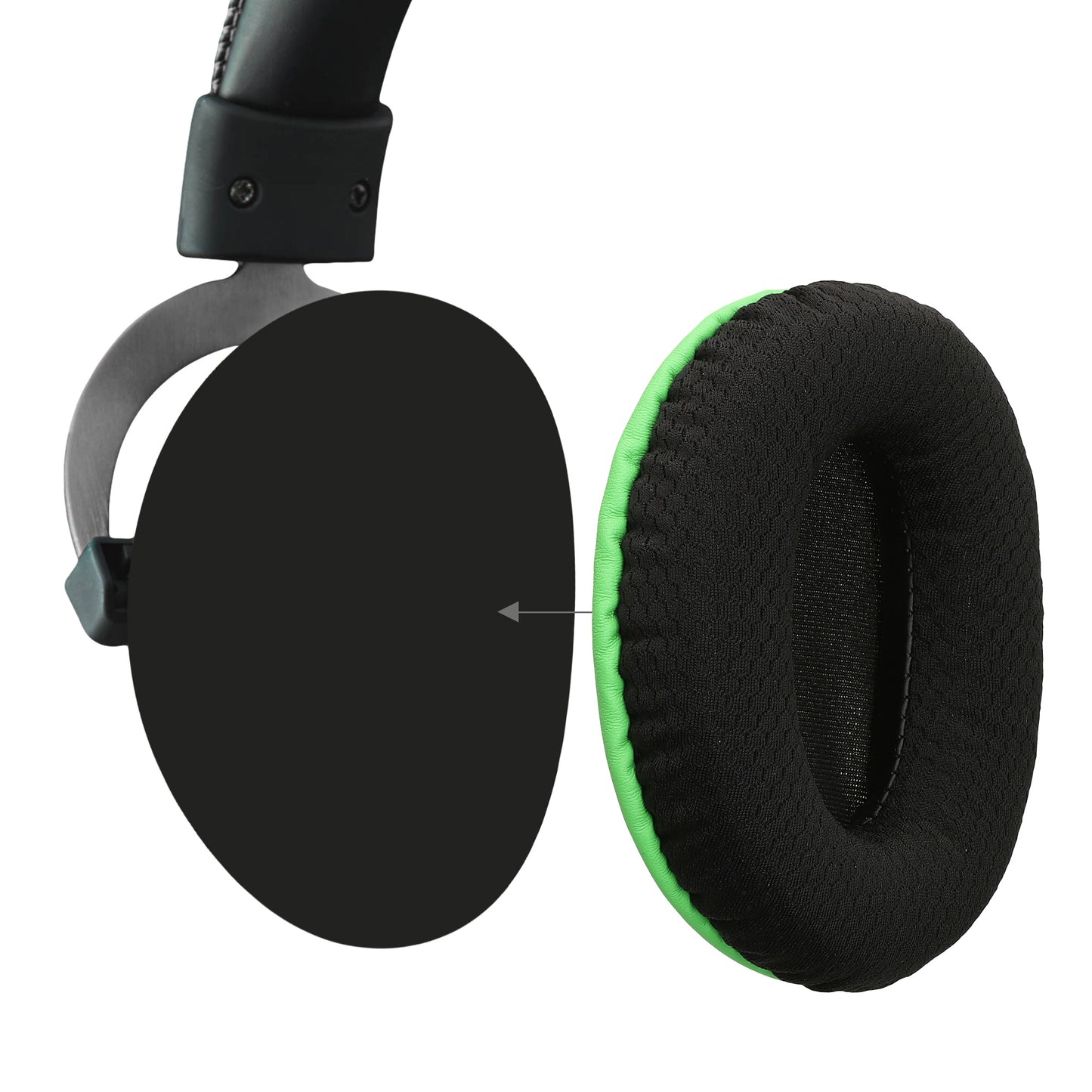 kwmobile Ear Pads for Kingston HyperX Cloud II / Cloud 2 / Cloud 1 Ear Cushions Replacement Ear Pads Headphone Replacement Parts Headphone Replacement Cushions for Over-Ear Headphones
