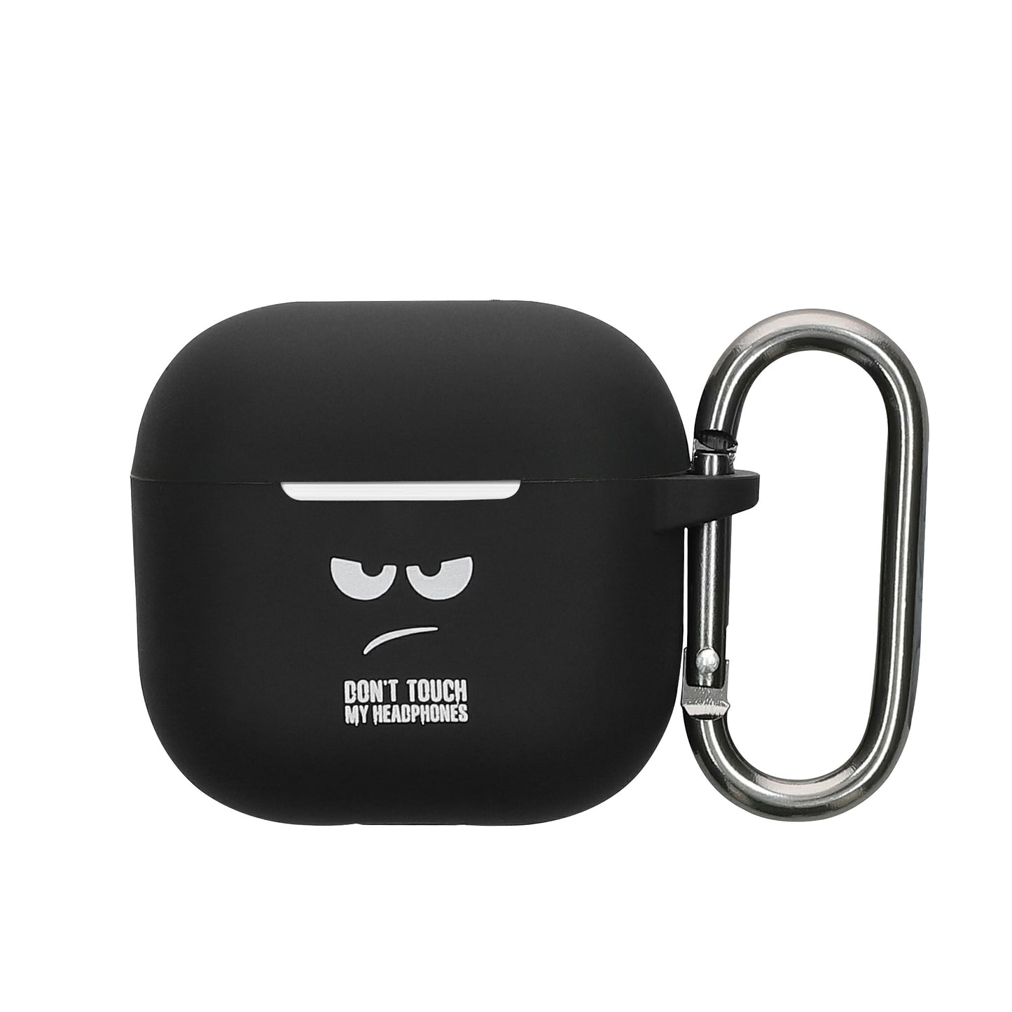 kwmobile Hülle kompatibel mit Apple Airpods 4 Hülle - Silikon Kopfhörer Schutzhülle Case Cover Weiß Schwarz Schwarz Weiß  [dsg02]