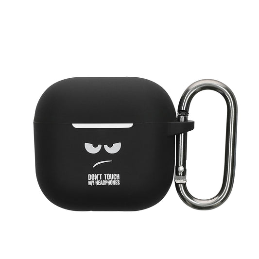 kwmobile Hülle kompatibel mit Apple Airpods 4 Hülle - Silikon Kopfhörer Schutzhülle Case Cover Weiß Schwarz Schwarz Weiß  [dsg02]