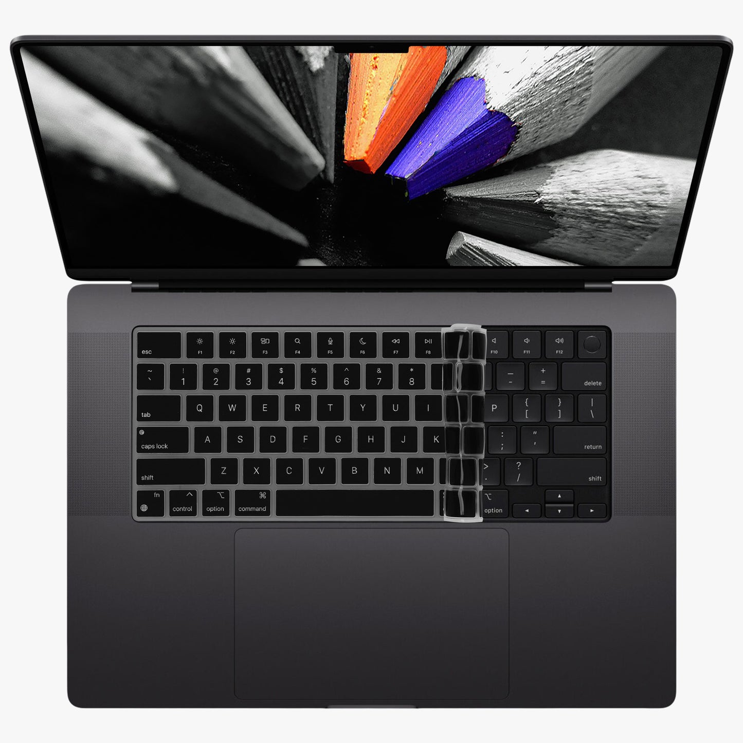 kwmobile Keyboard Protector for Apple Macbook Pro 14.2 2024 M4 A3112 / A3185 / A3401 QWERTY US Keyboard Cover