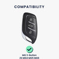 kwmobile Car Key Protection Case compatible with MG 3-Button ZS MG4 MG5 MG6 Case