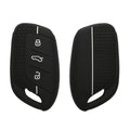 kwmobile Autoschlüssel Schutzhülle kompatibel mit MG 3-Tasten ZS MG4 MG5 MG6 Hülle - Schlüsselhülle aus Silikon - in Schwarz Weiß Schwarz  [dsg04]