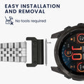 kwmobile Metal Adapter with 20mm Band Width Compatible with Garmin Epix 2 / Instinct 2 / Instinct 3 45mm / Fenix 8 47mm Watch Strap Smartwatch Band Connector Adapter Set Made of Metal