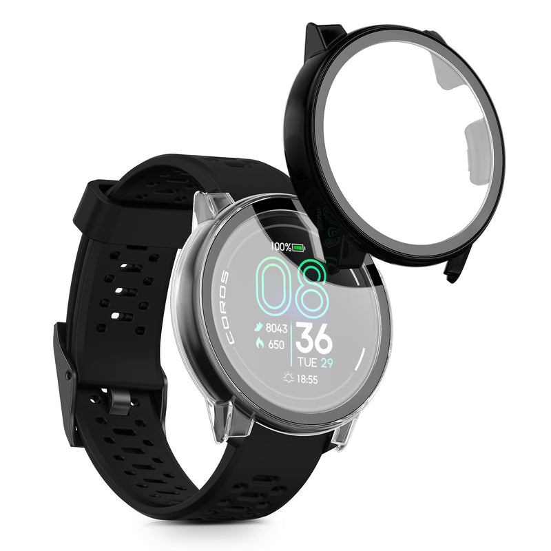 kwmobile Glass Case for COROS PACE Pro Protective Cover Full Body Fitness Tracker Case Set