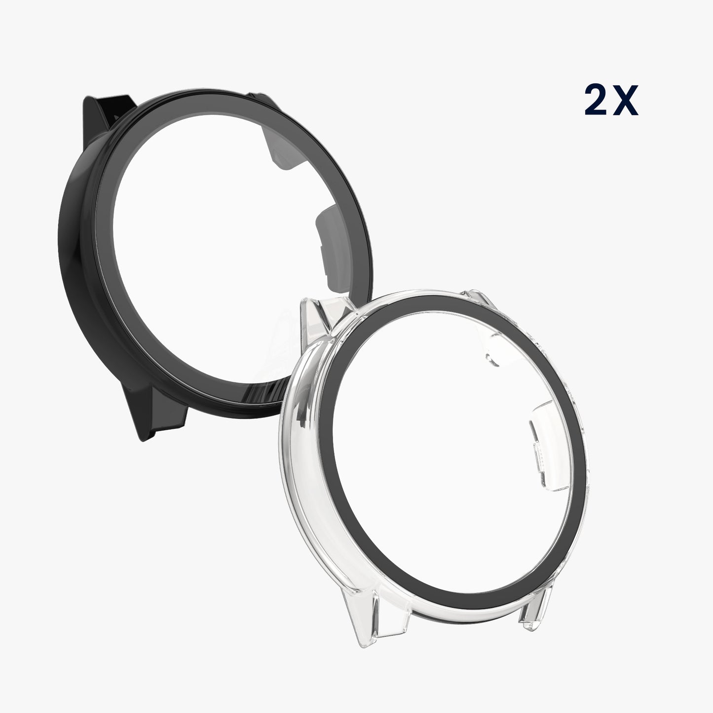 kwmobile Glass Case for COROS PACE Pro Protective Cover Full Body Fitness Tracker Case Set