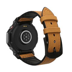 Amazfit T-Rex 3 Replacement Watch Strap Faux Leather Light Brown