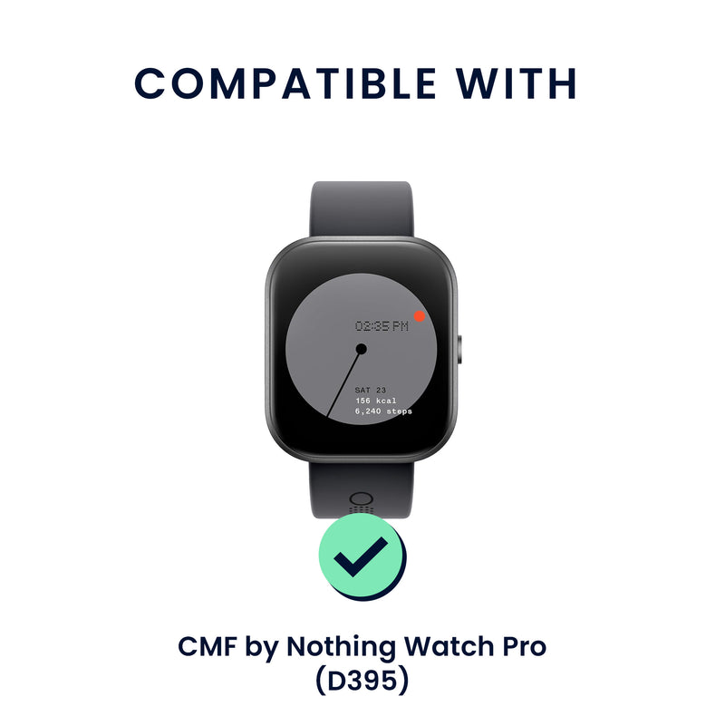 kwmobile Replacement Strap Compatible with CMF by Nothing Watch Pro (D395) Sport Strap with Watch Clasp