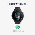kwmobile Silicone Watch Strap for COROS PACE Pro Strap Replacement Strap for Fitness Tracker Replacement Strap Smartwatch