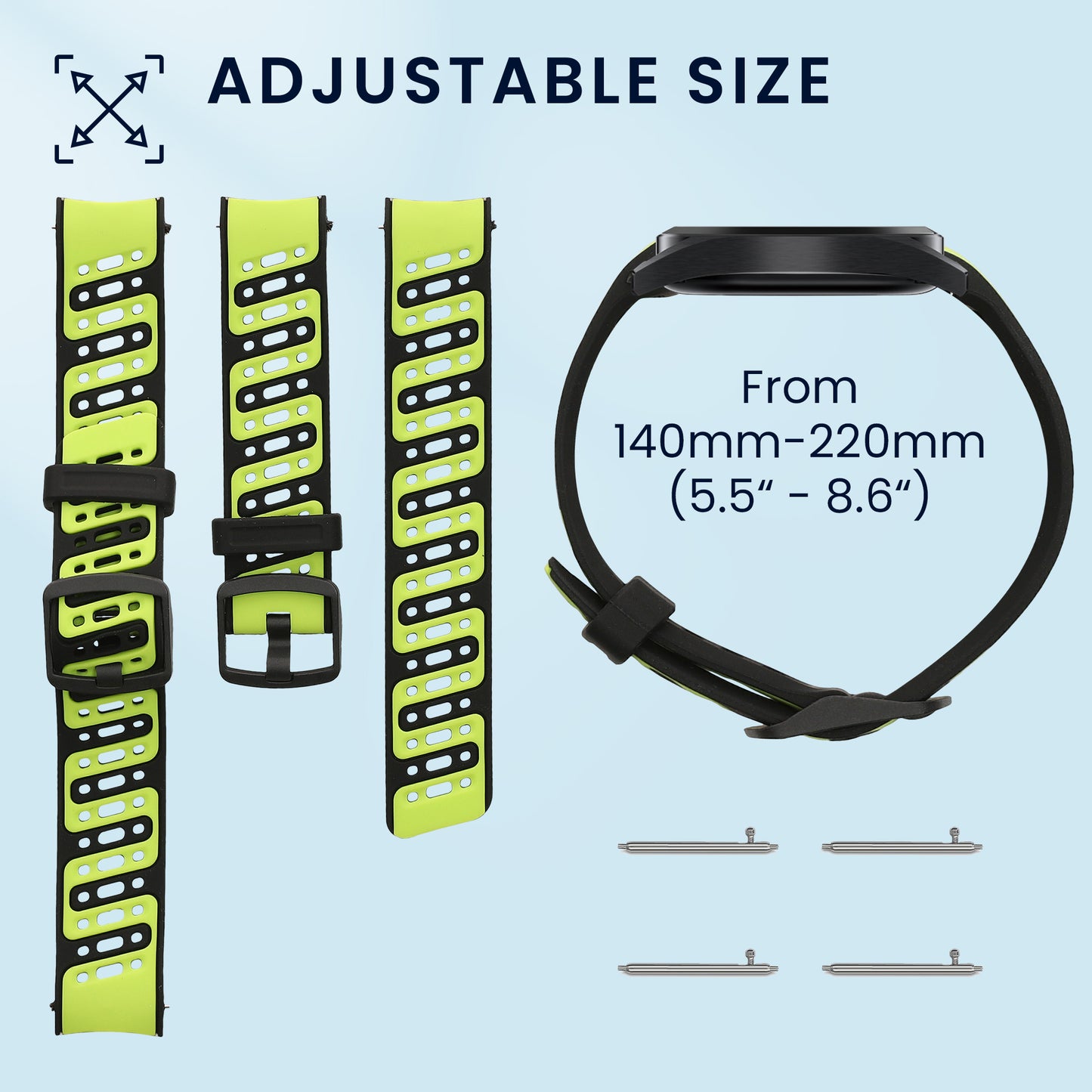 kwmobile Silicone Watch Strap for COROS PACE Pro Strap Replacement Strap for Fitness Tracker Replacement Strap Smartwatch