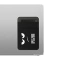 kwmobile Pouch compatible with SanDisk Portable SSD, Samsung T7, Crucial X8, HDD - Holder for external SSD Hard Drive - 13x8cm - Elastic Case Cover self-adhesive - Don't touch my Hard Drive