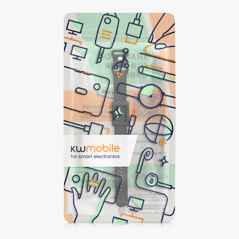 kwmobile Silicone Watch Strap for Whoop 5.0 / Whoop 4.0 / 3.0 Band - Replacement Strap for Fitness Tracker - Smartwatch Replacement Band