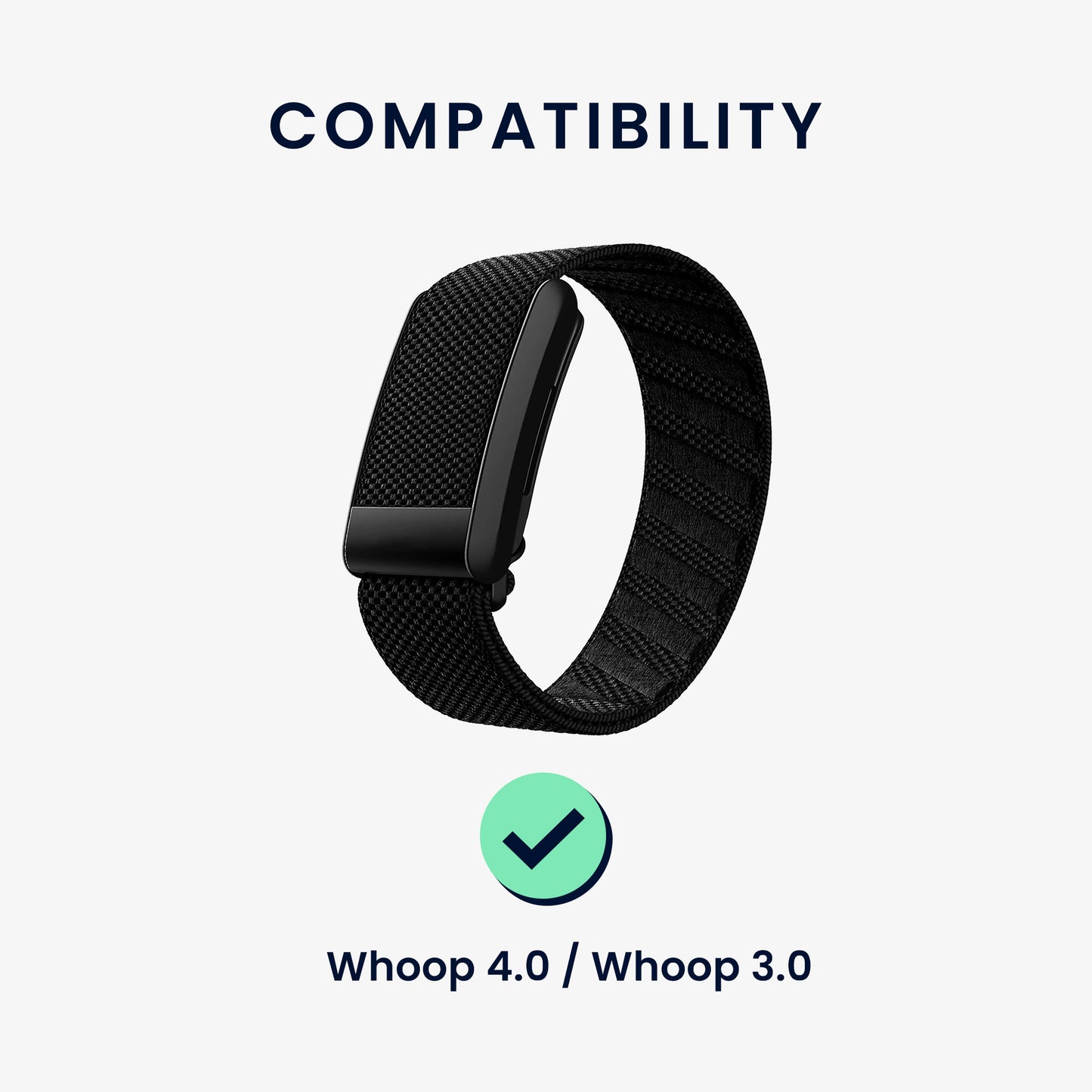 kwmobile Silicone Watch Strap for Whoop 5.0 / Whoop 4.0 / 3.0 Band - Replacement Strap for Fitness Tracker - Smartwatch Replacement Band