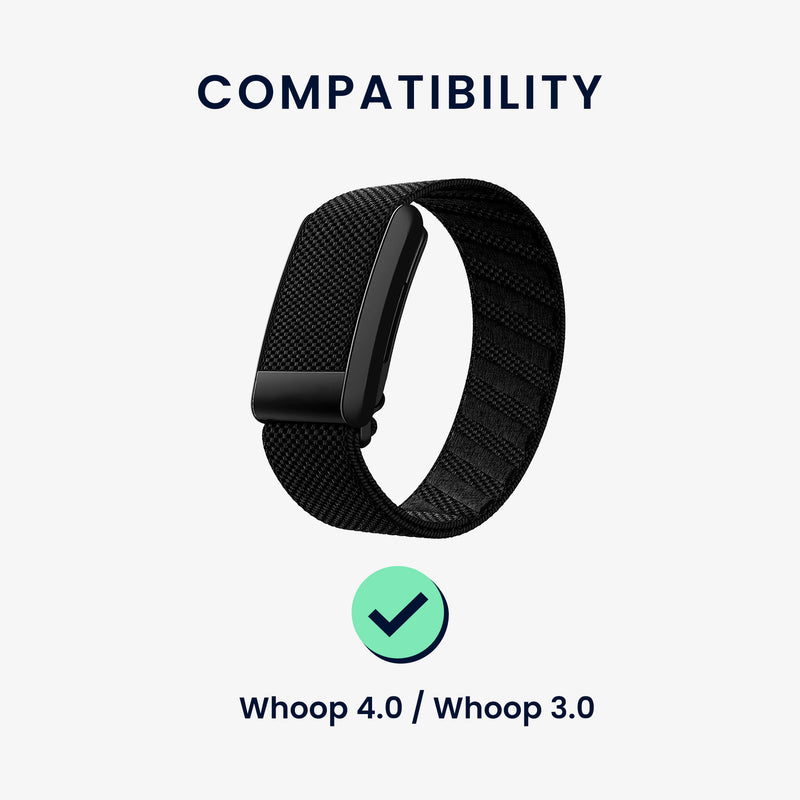 kwmobile Silicone Watch Strap for Whoop 5.0 / Whoop 4.0 / 3.0 Band - Replacement Strap for Fitness Tracker - Smartwatch Replacement Band