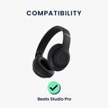 kwmobile Ear Pads for Beats Studio Pro Ear Cushions Replacement Headphone Spare Parts Headphone Replacement Pads Over-Ear Headphones