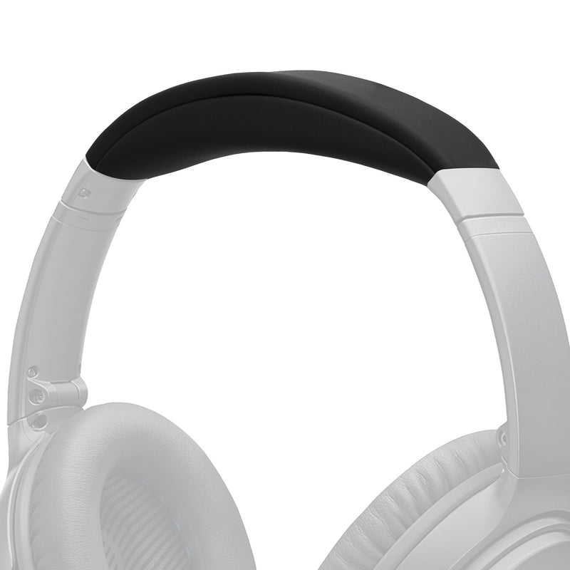 kwmobile Ersatz Bügelpolster kompatibel mit Bose Quietcomfort 35 / QC35 / Quietcomfort 45 / QC45 - Kopfbügelpolster aus Kunstleder - Kopfhörer Ersatz Polster - Schwarz Schwarz  