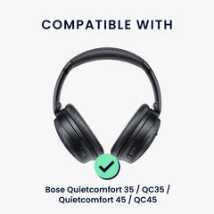 Ersatz Bügelpolster für Bose Quietcomfort 35 / QC35 / Quietcomfort 45 / QC45 - Schwarz - Sonstiges
