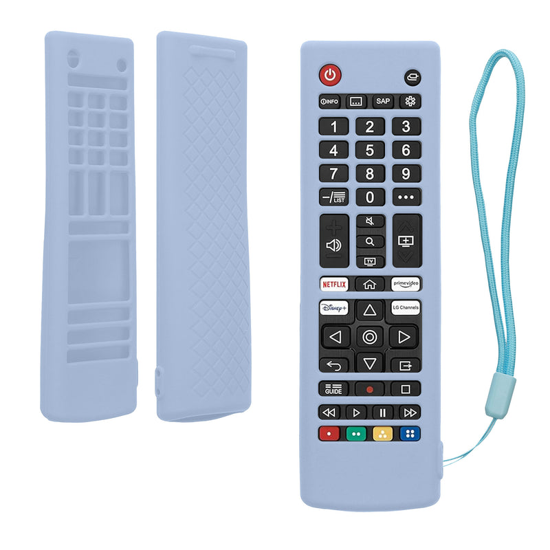 kwmobile Hülle Fernbedienung kompatibel mit LG Smart TV AKB Hülle - Silikon Case für TV Zubehör in Blau Blau  