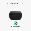 kwmobile Case Compatible with JBL Tune Buds 2 Headphone Case Protective Cover