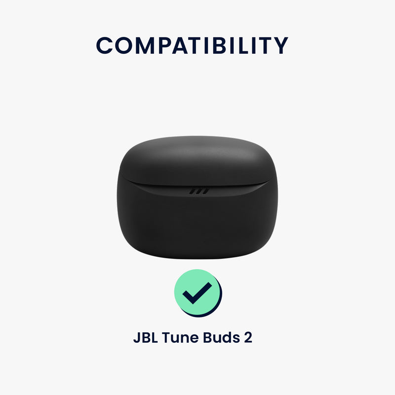 kwmobile Case Compatible with JBL Tune Buds 2 Headphone Case Protective Cover