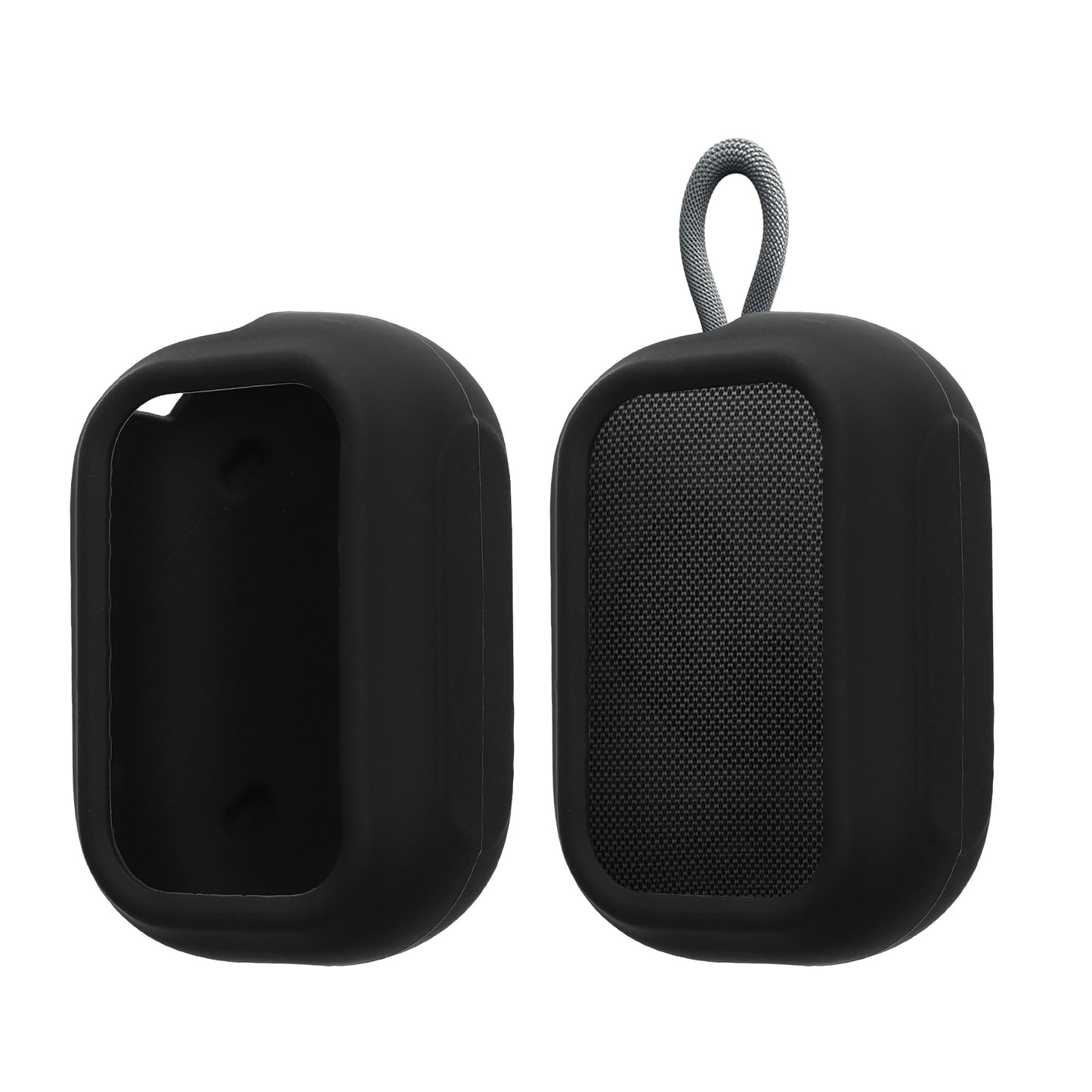 kwmobile Silikon Hülle kompatibel mit soundcore Select 4 Go Ultra / Select 4 Go - Schutzhülle für Mini Speaker - Cover Bluetooth Lautsprecher Schwarz Schwarz  