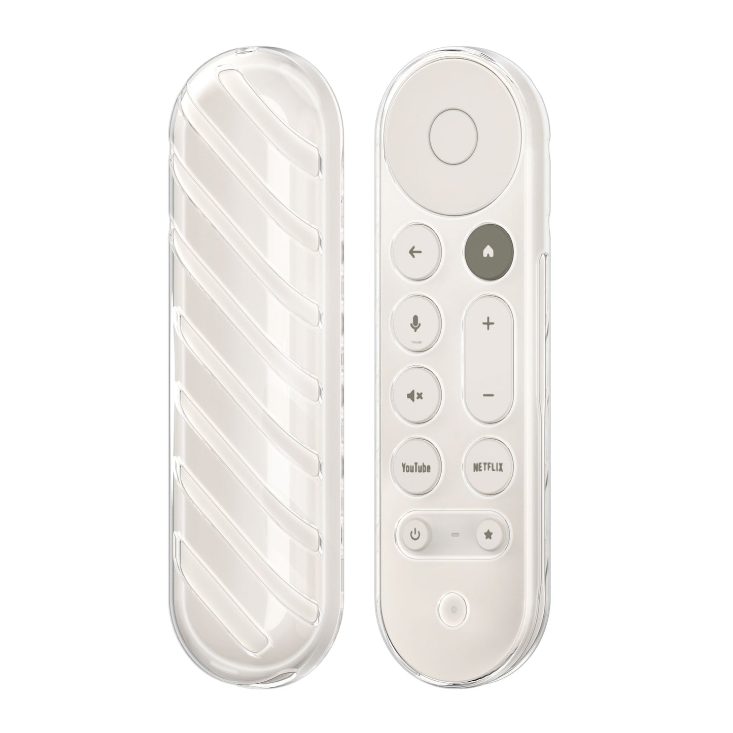 kwmobile Fernbedienung Schutzhülle kompatibel mit Google TV Streamer 4K Hülle - transparente und weiche TPU-Hülle für TV Zubehör - Transparent Transparent  