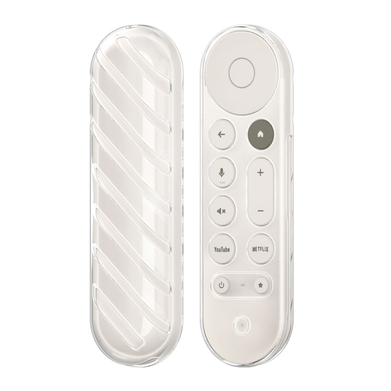 kwmobile Fernbedienung Schutzhülle kompatibel mit Google TV Streamer 4K Hülle - transparente und weiche TPU-Hülle für TV Zubehör - Transparent Transparent  