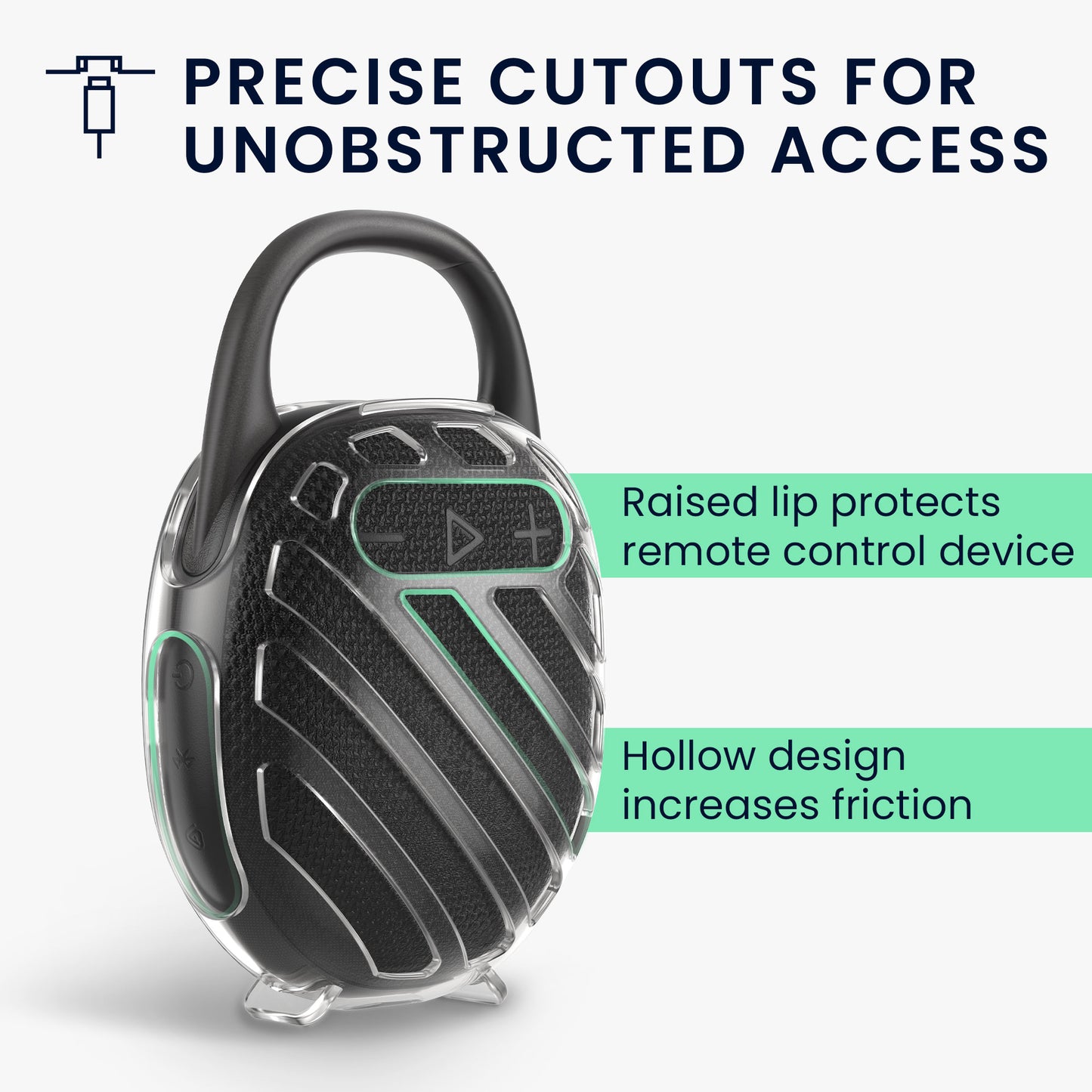 kwmobile Case for JBL Clip 5 Protective Cover Case for Mini Speaker Bluetooth Speaker