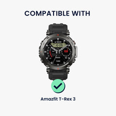 kwmobile Metall Adapter mit 22mm Bandbreite kompatibel mit Amazfit T-Rex 3 Uhrenarmband Smartwatch Armband